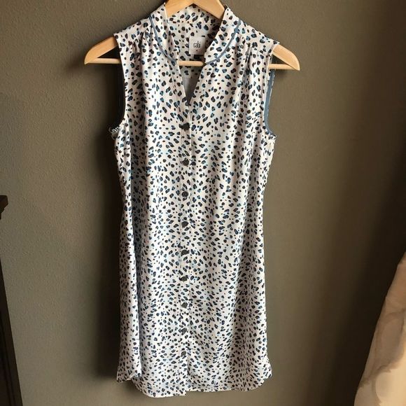 CAbi Camilla Shirtdress Animal Print Sleeveless - Picture 4 of 8